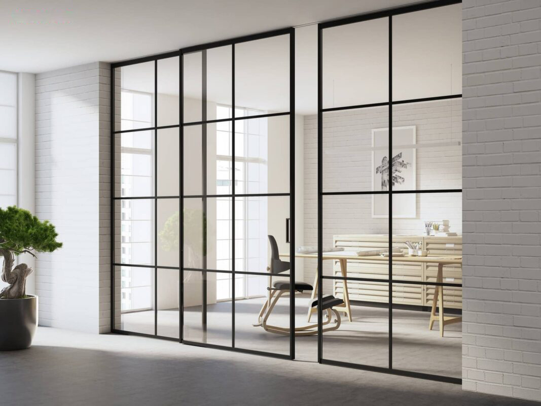 Cửa trượt quay Slim cánh liên kết